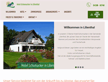 Tablet Screenshot of hotelschomacker.de